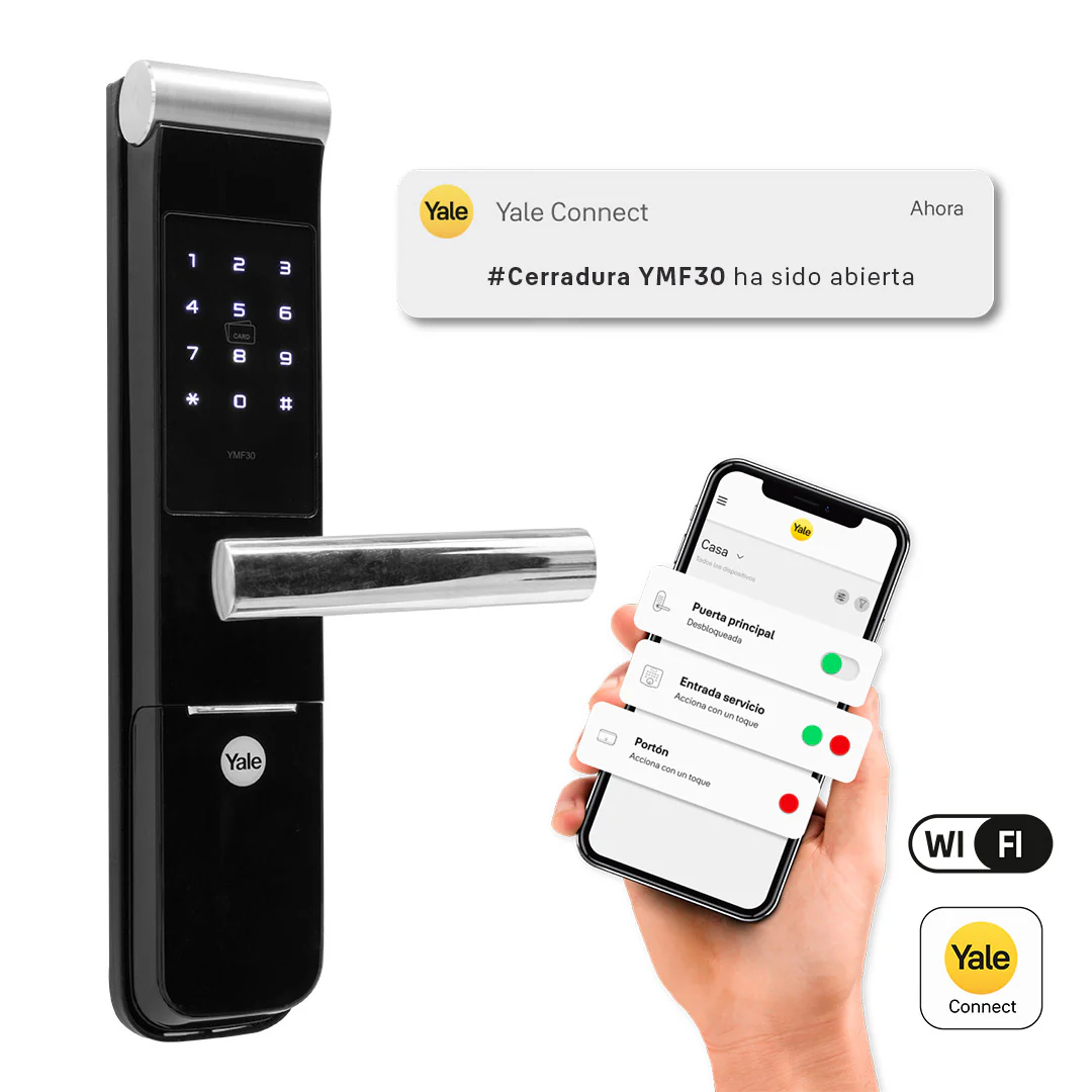 Cerradura Digital YMF30 + Kit de Yale Connect
